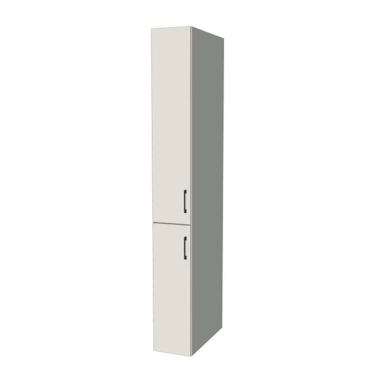 11" Wide Tall Pantry Cabinet - (White Melamine Boxes - Flat Panel Doors) 24 D