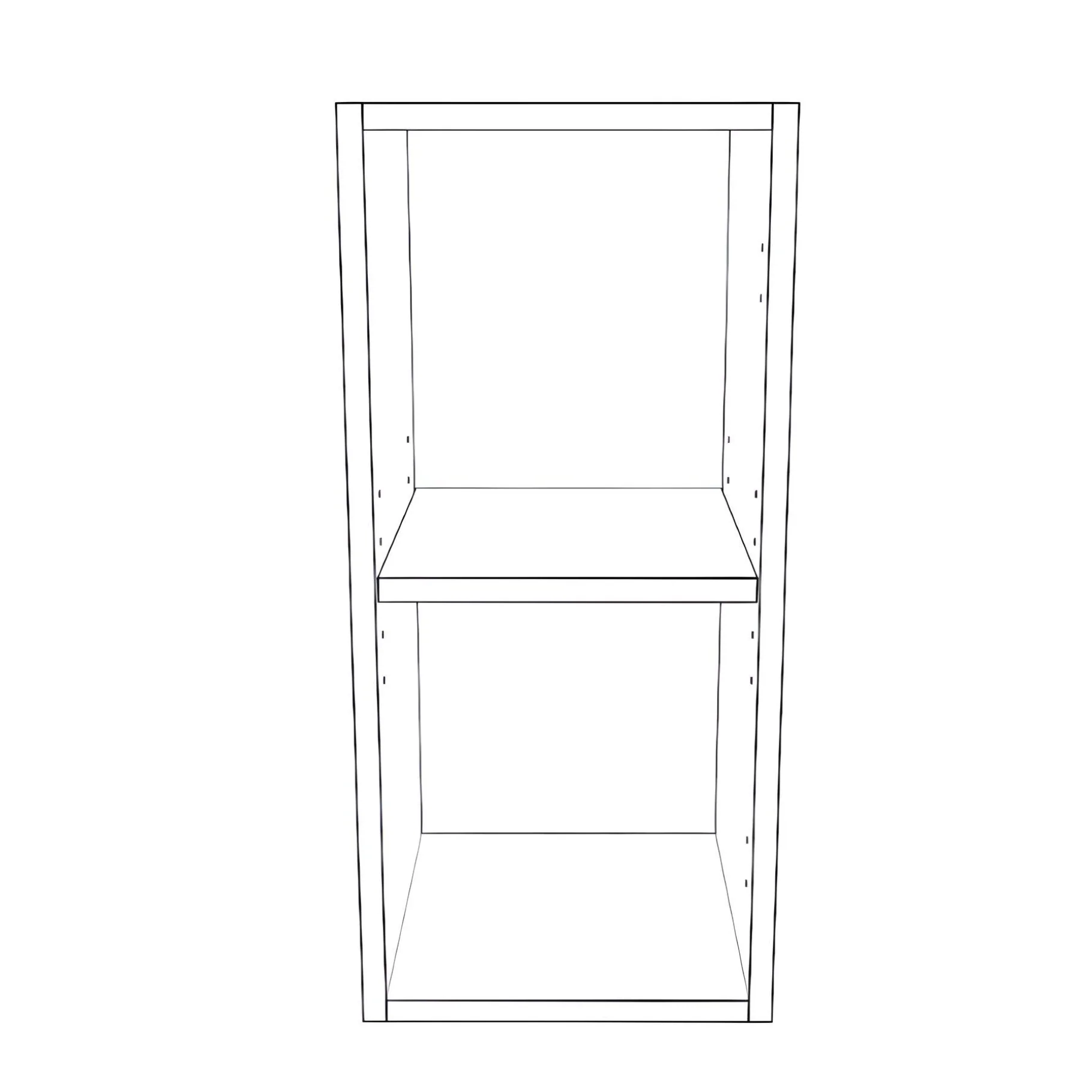 11" Wide x 24" High Wall Cabinet - Painted Doors - Image 2