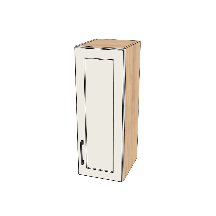 11" Wide x 30" High Wall Cabinet - (Hardrock Maple Melamine Boxes - Thermofoil Doors)