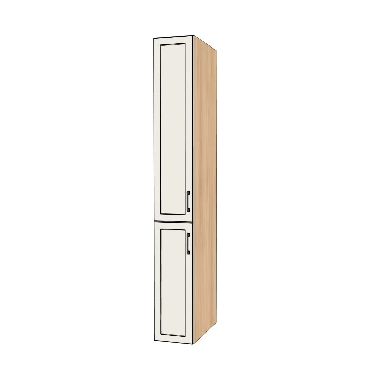 12" Wide Tall Pantry Cabinet - (Ply Wood Boxes - Painted Doors) 24 D