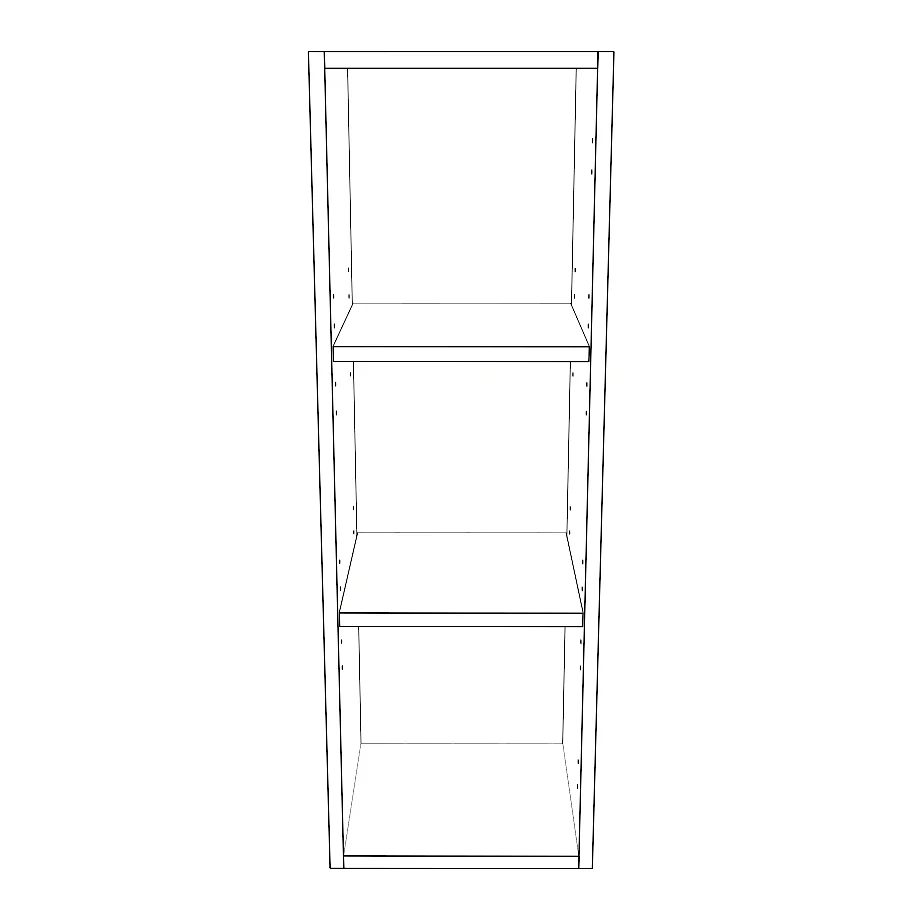 12" Wide x 36" High Wall Cabinet - Thermofoil Doors - Image 2