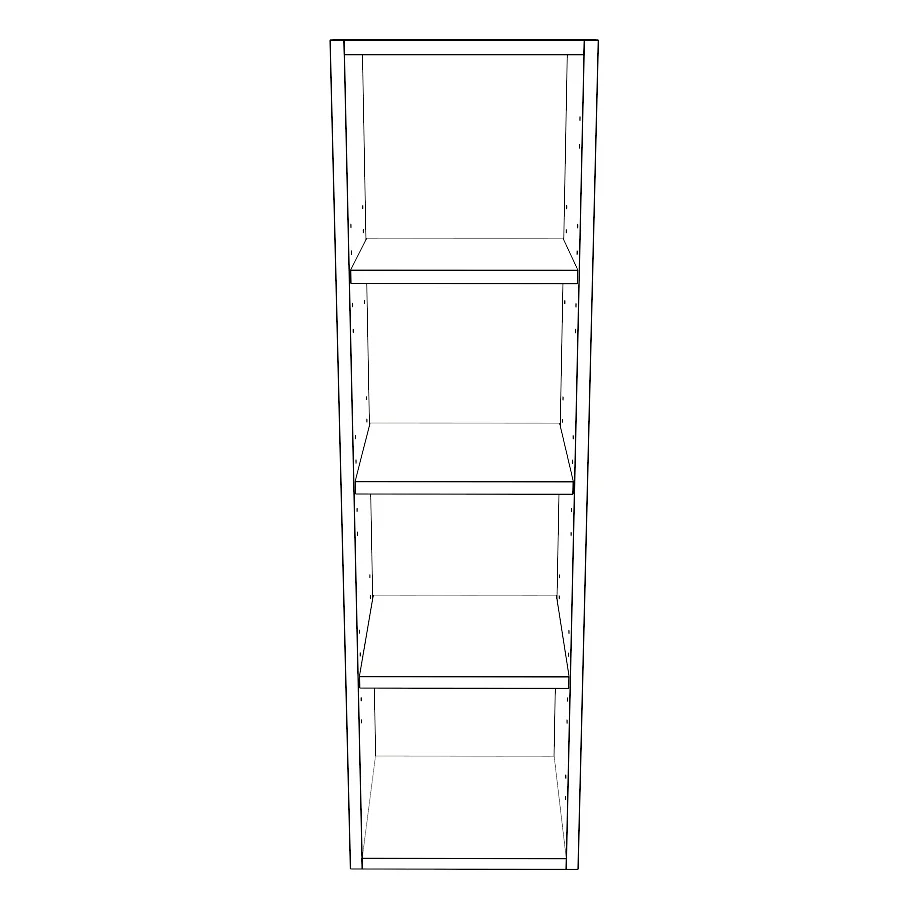 12" Wide x 42" High Wall Cabinet - Painted Doors - Image 2