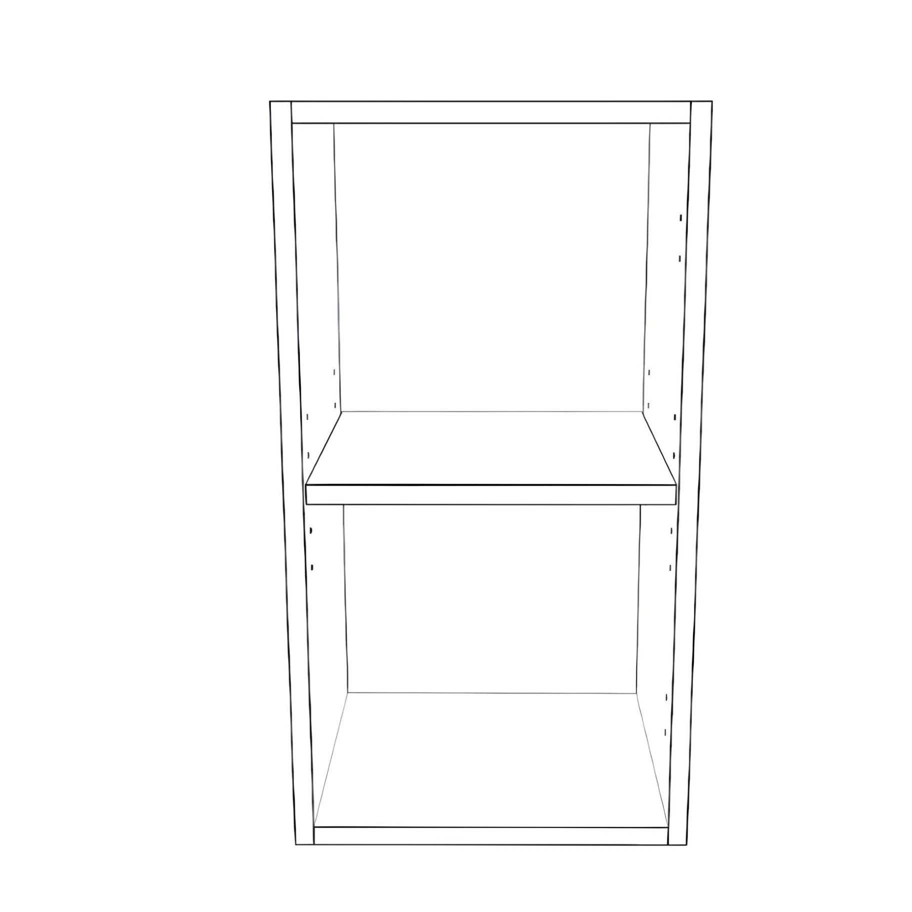 13" Wide x 24" High Wall Cabinet - Painted Doors - Image 2