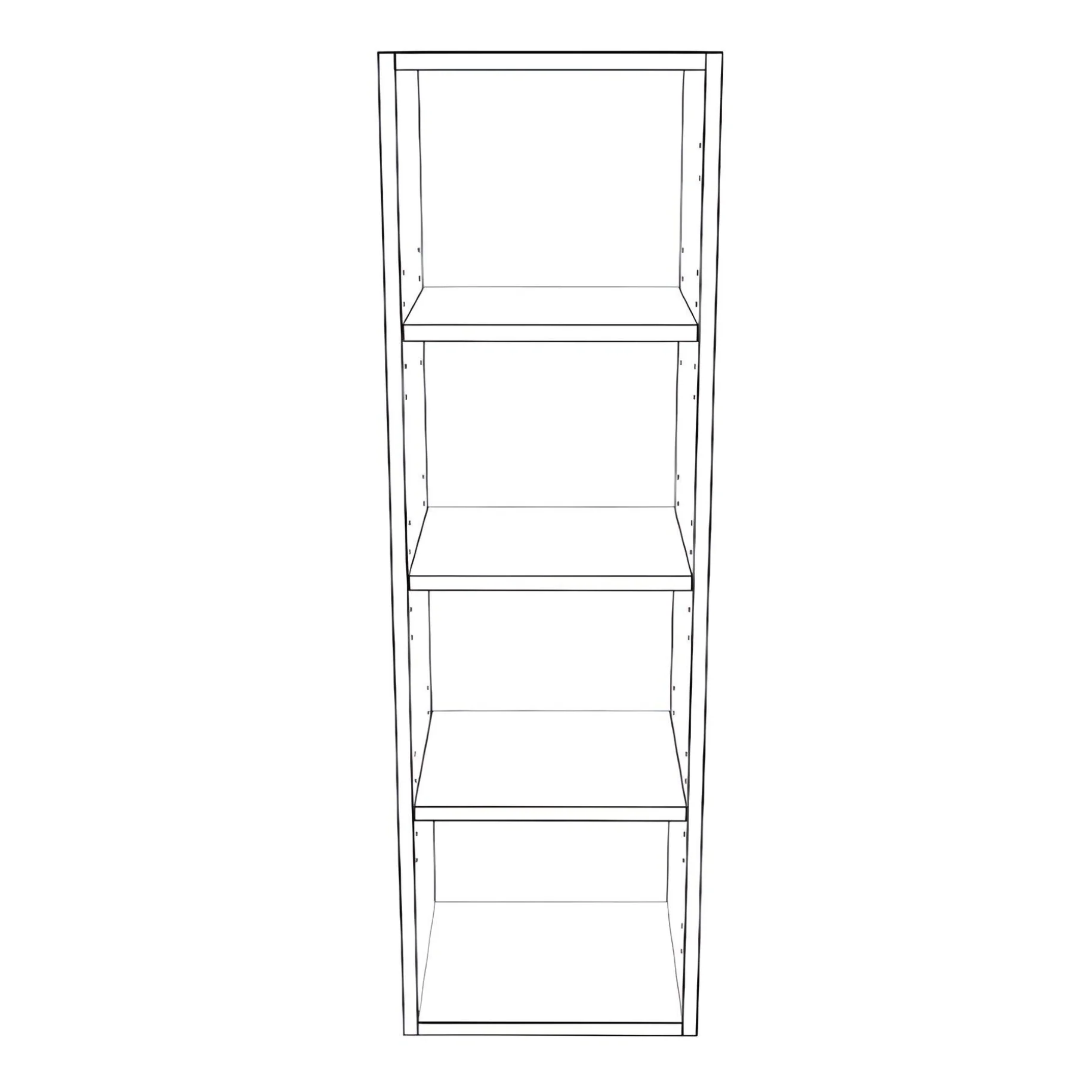 13" Wide x 42" High Wall Cabinet - Painted Doors - Image 2