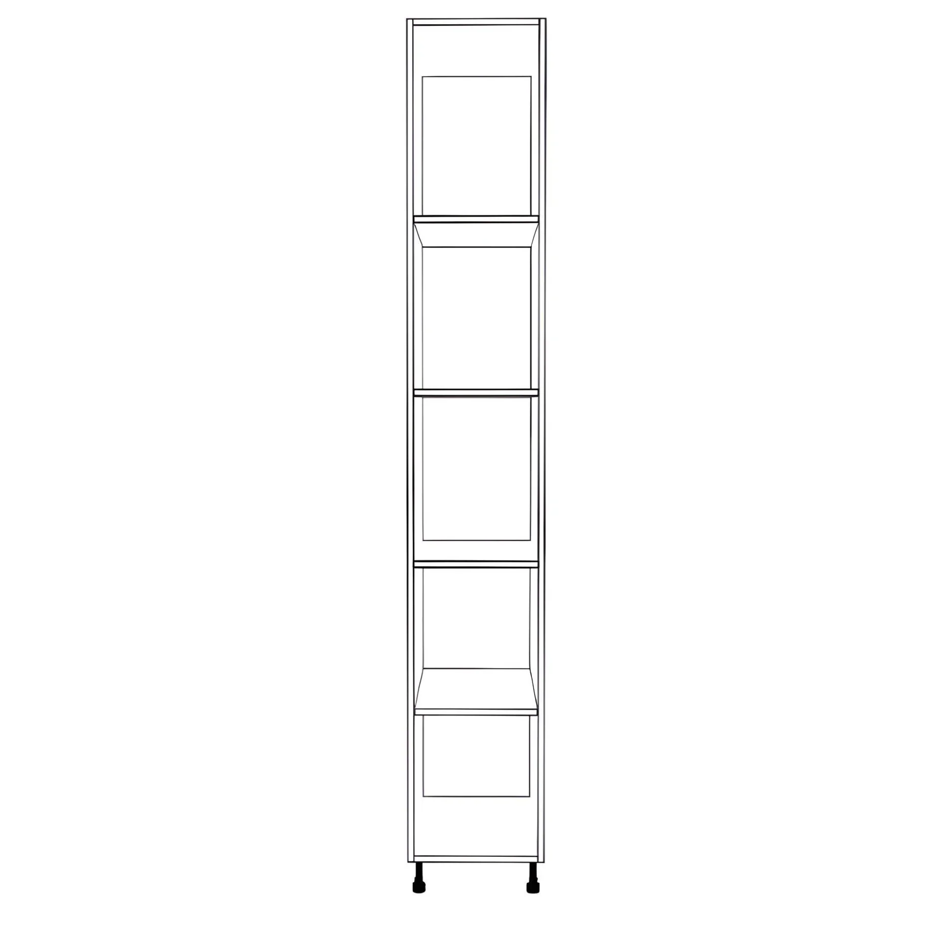 14" Wide Tall Pantry Cabinet - Thermofoil Doors - Image 2