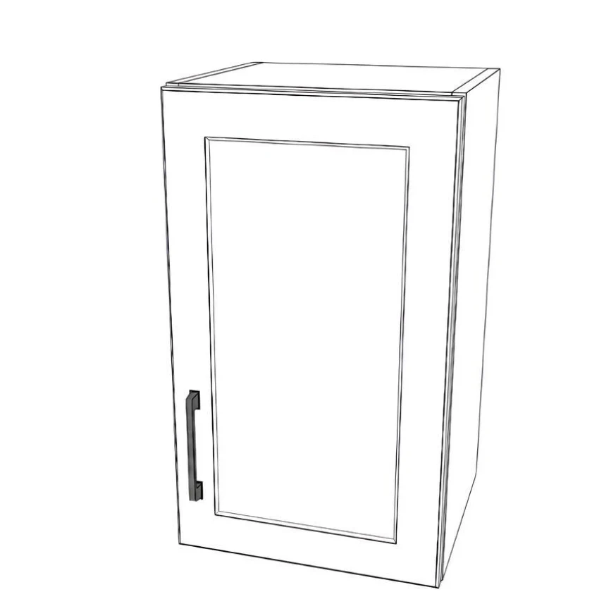 14" Wide x 24" High Wall Cabinet - Painted Doors