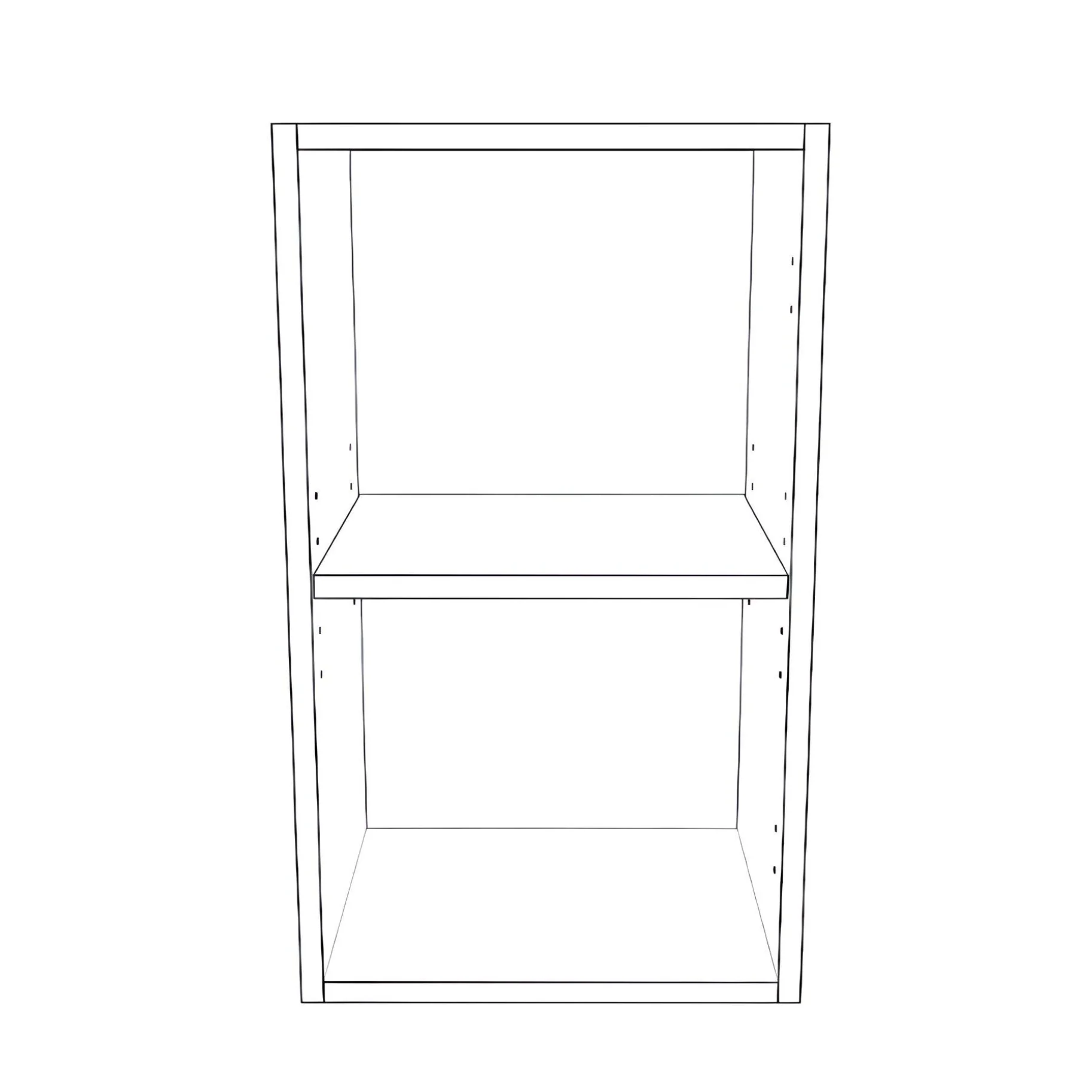 14" Wide x 24" High Wall Cabinet - Painted Doors - Image 2