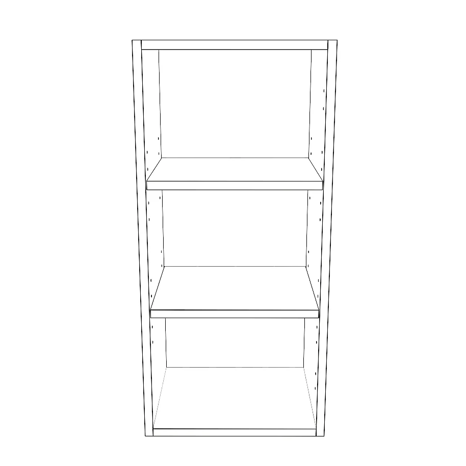 14" Wide x 30" High Wall Cabinet - Thermofoil Doors - Image 2