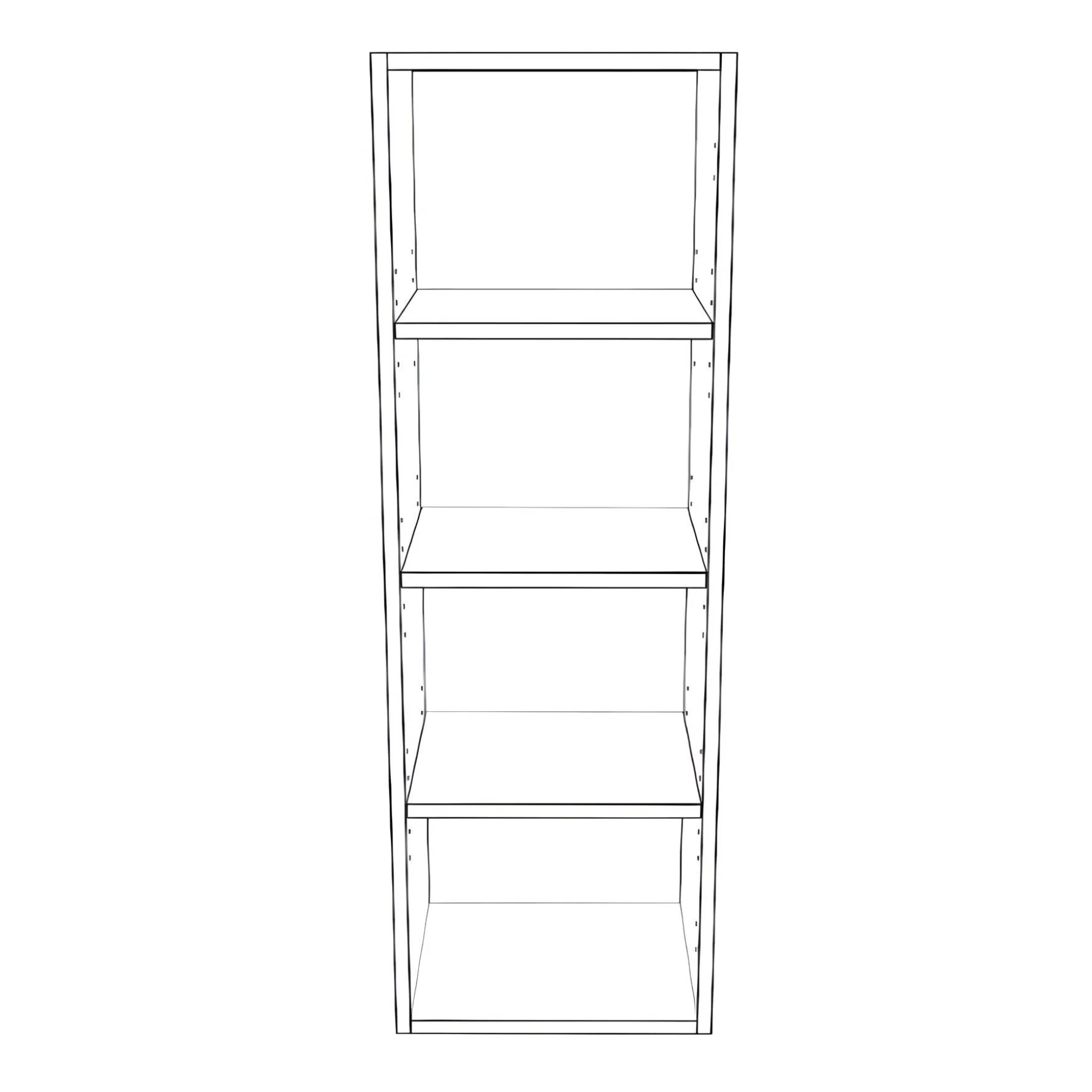 14" Wide x 42" High Wall Cabinet - Painted Doors - Image 2
