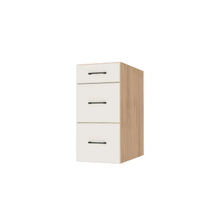 15" Wide Drawer Cabinet - (Ply Wood Boxes - Flat Panel Doors)