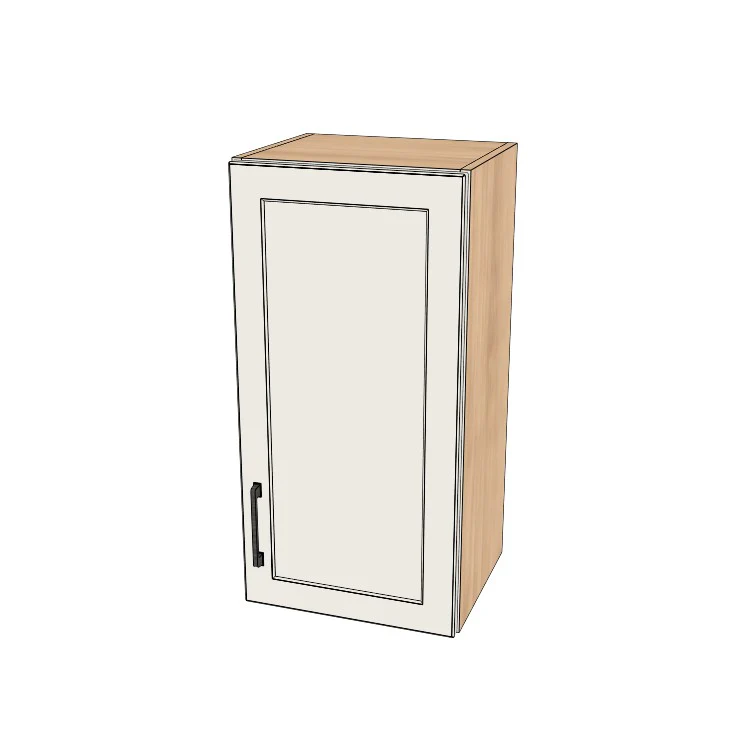 15" Wide x 30" High Wall Cabinet - (Hardrock Maple Melamine Boxes - Thermofoil Doors)