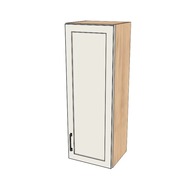 15" Wide x 42" High Wall Cabinet - (Hardrock Maple Melamine Boxes - Thermofoil Doors)