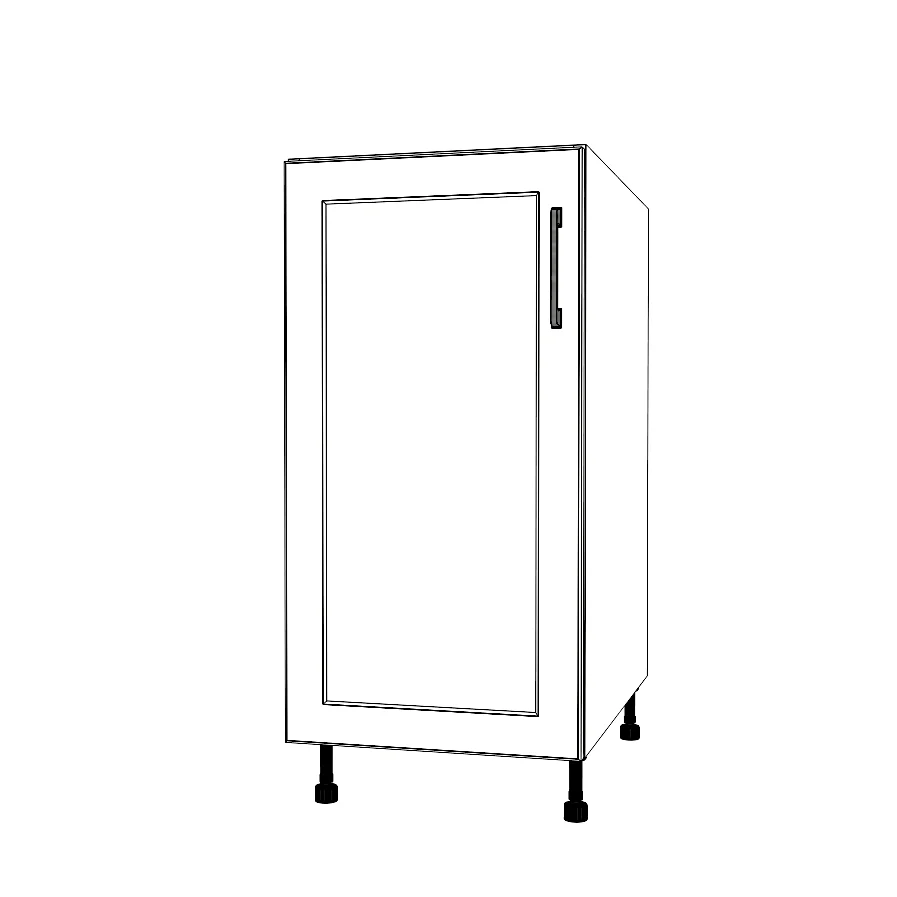 16" Wide Base Cabinet - Painted Doors