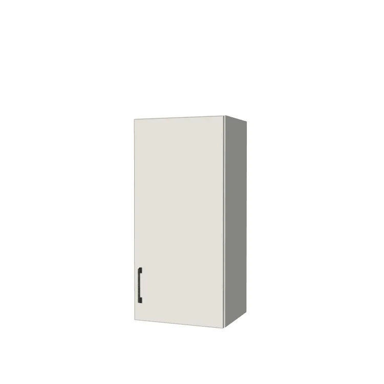 16" Wide x 34" High Wall Cabinet - (White Melamine Boxes - Flat Panel Doors)