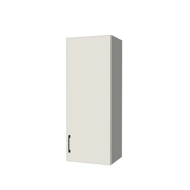 16" Wide x 42" High Wall Cabinet - (White Melamine Boxes - Flat Panel Doors)
