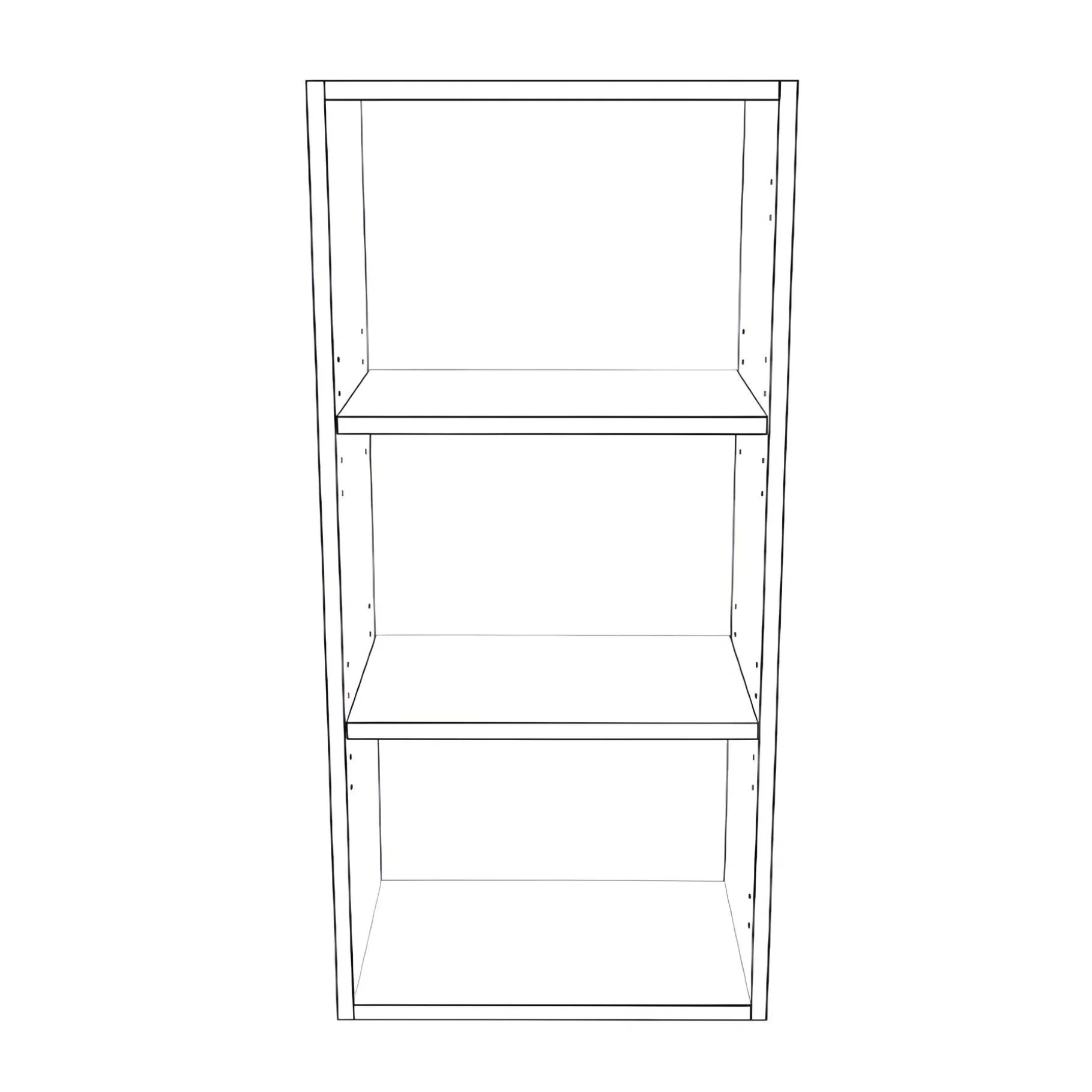 17" Wide x 36" High Wall Cabinet - Painted Doors - Image 2