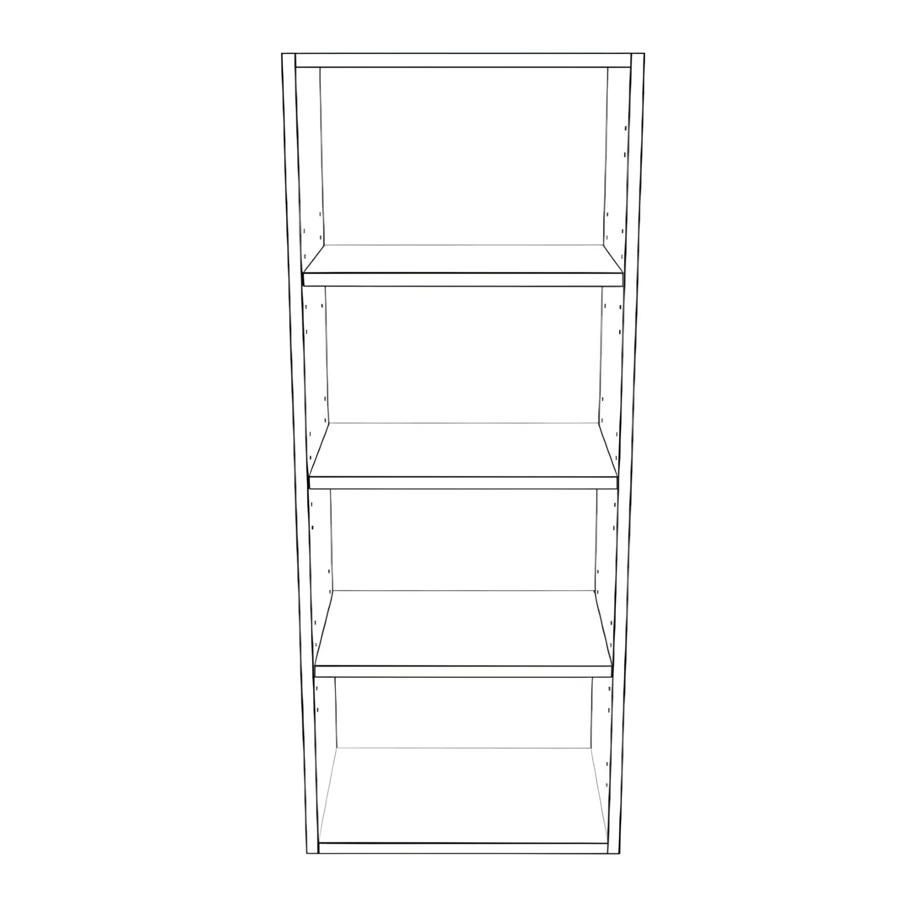 17" Wide x 42" High Wall Cabinet - Thermofoil Doors - Image 2