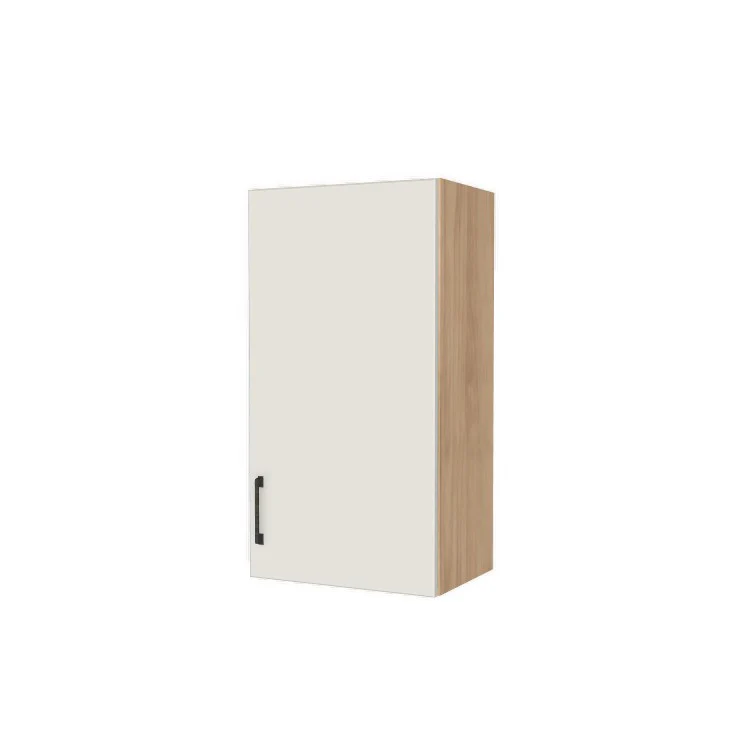 18" Wide x 34" High Wall Cabinet - (Hardrock Maple Melamine Boxes - Flat Panel Doors)