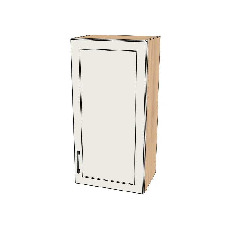 18" Wide x 36" High Wall Cabinet - (Hardrock Maple Melamine Boxes - Thermofoil Doors)
