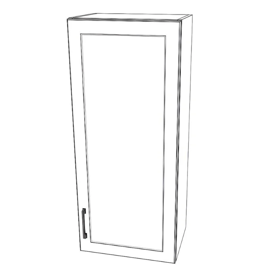 18" Wide x 42" High Wall Cabinet - Painted Doors