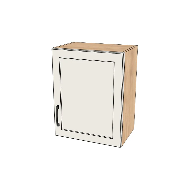 19" Wide x 24" High Wall Cabinet - (Hardrock Maple Melamine Boxes - Painted Doors)