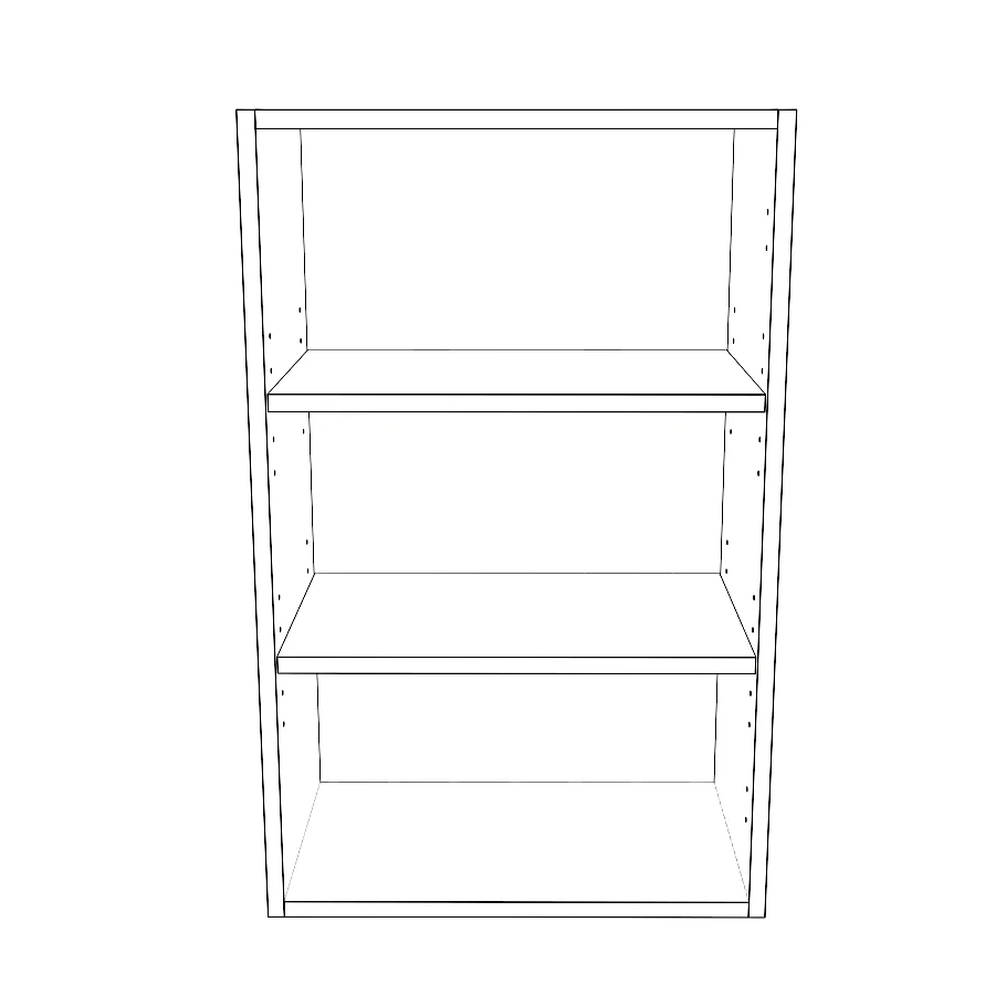 19" Wide x 30" High Wall Cabinet - Painted Doors - Image 2
