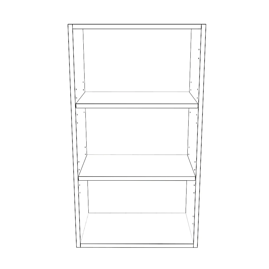 19" Wide x 34" High Wall Cabinet - Painted Doors - Image 2