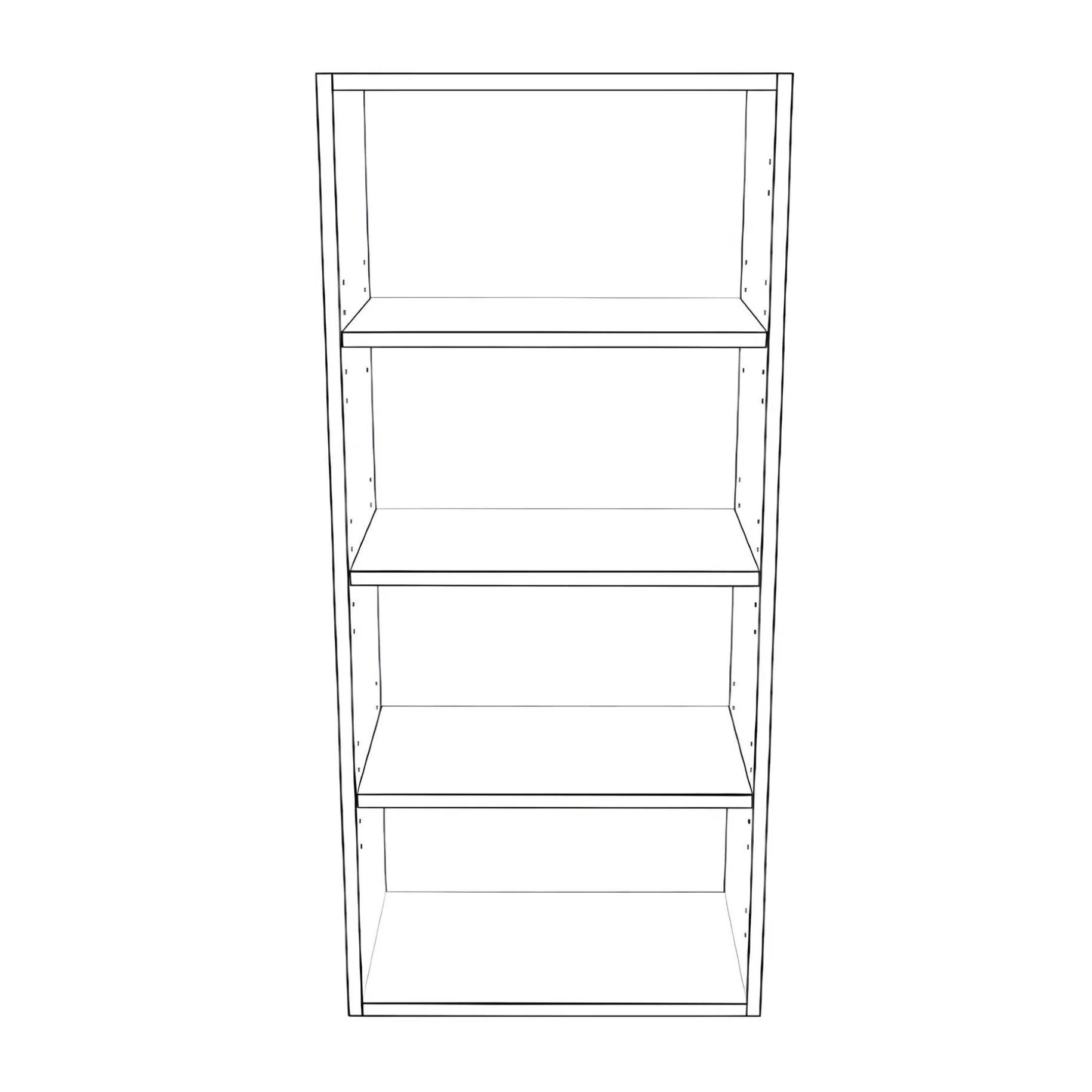 19" Wide x 42" High Wall Cabinet - Thermofoil Doors - Image 2