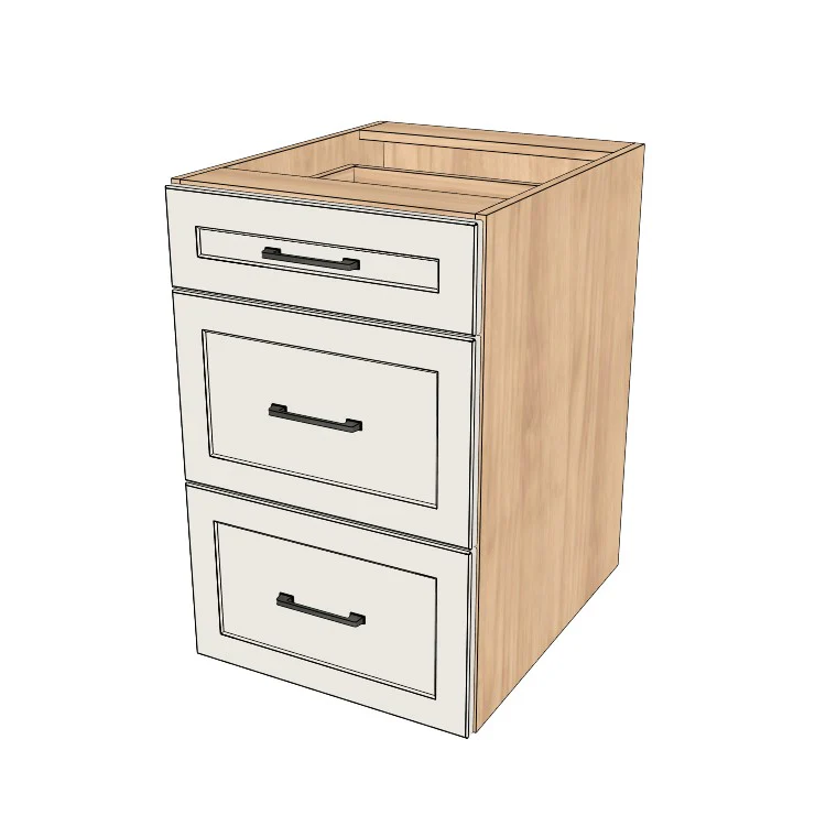 20" Wide Drawer Cabinet - (Ply Wood Boxes - Thermofoil Doors)