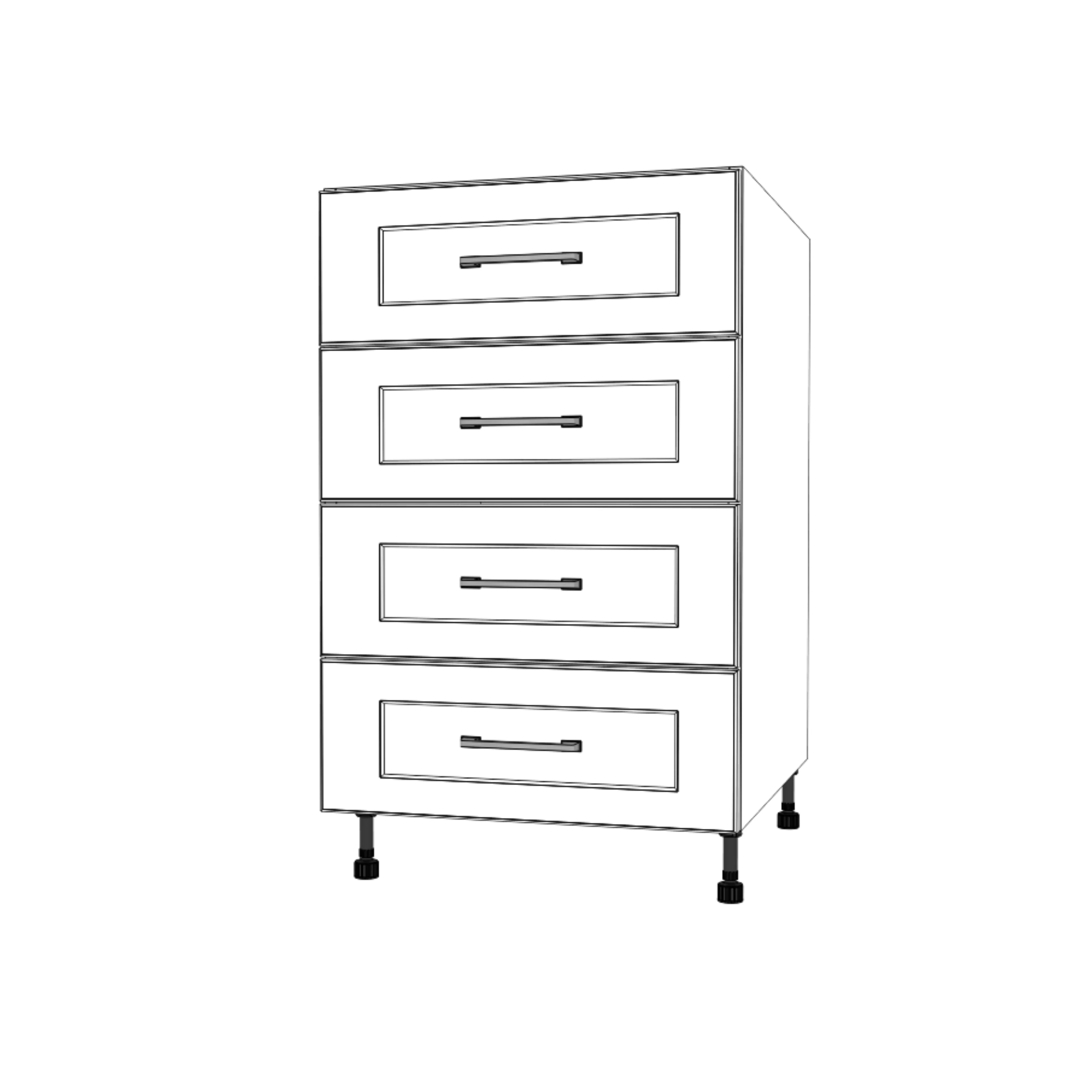 21" Wide Drawer Cabinet - Painted Doors - Image 3