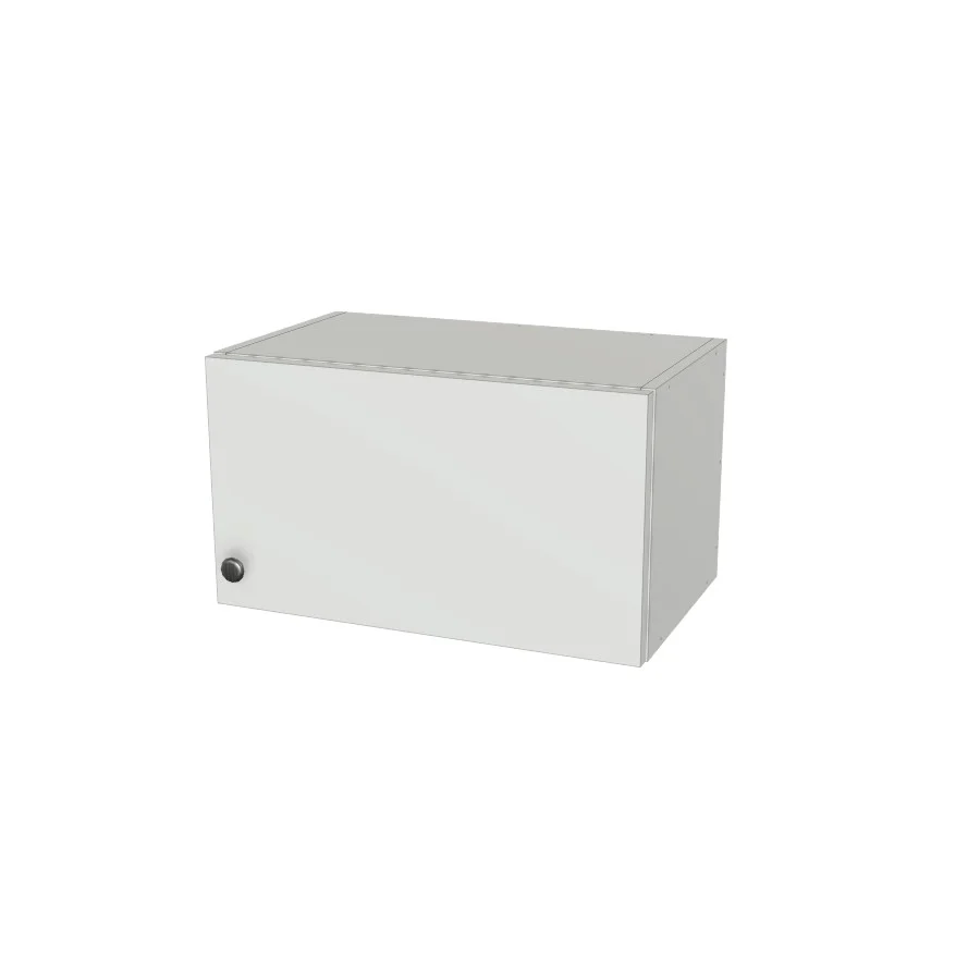 21" Wide x 12" High Wall Cabinet - (White Melamine Boxes - Flat Panel Doors)