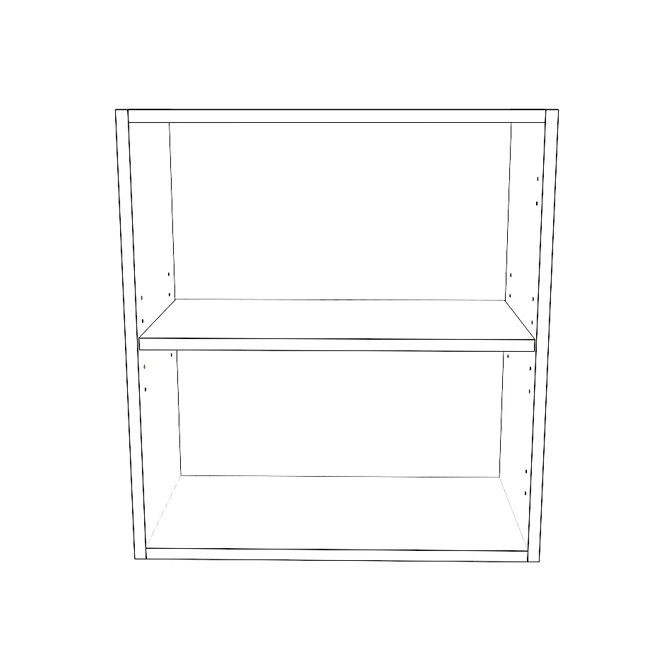 21" Wide x 24" High Wall Cabinet - Painted Doors - Image 2