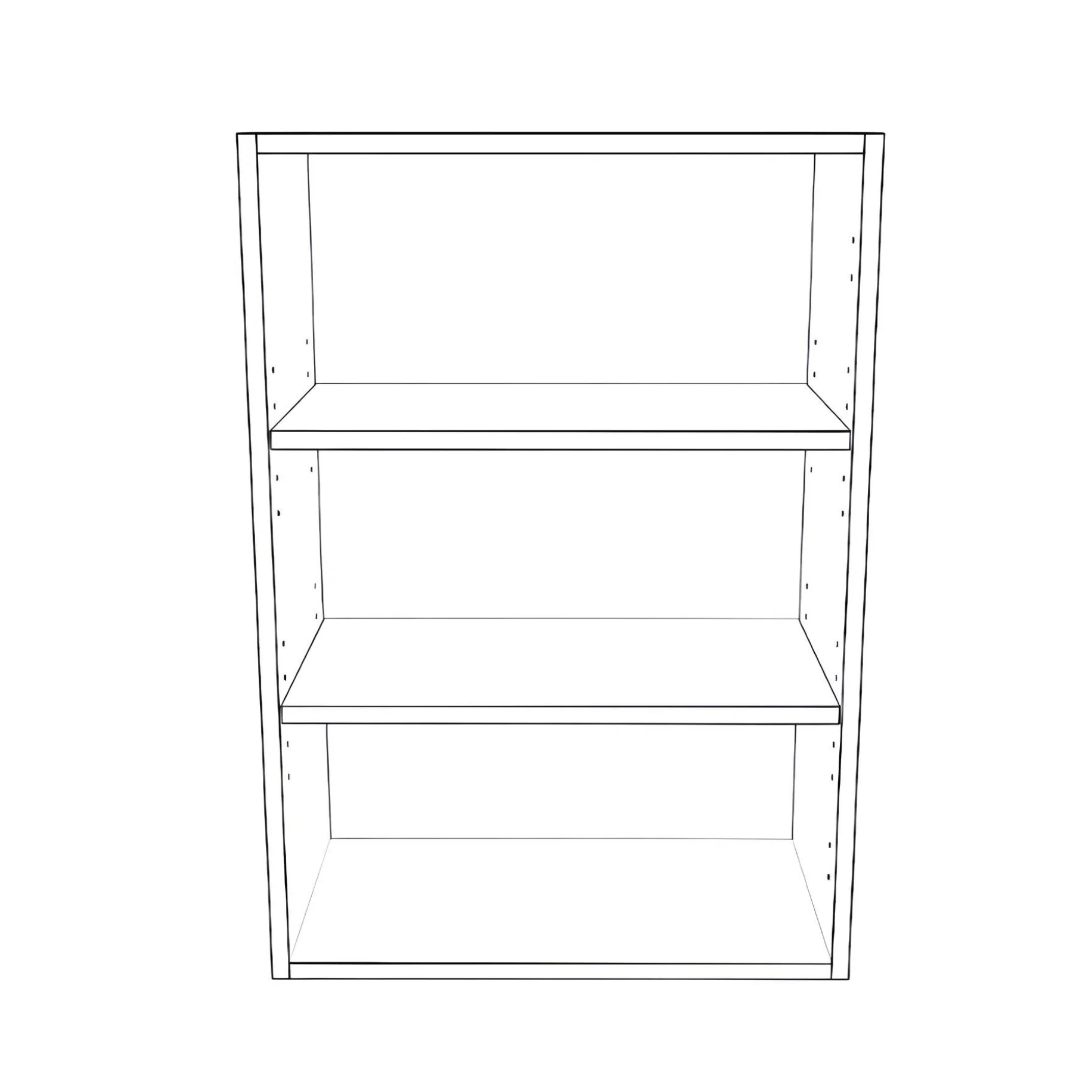 21" Wide x 30" High Wall Cabinet - Painted Doors - Image 2