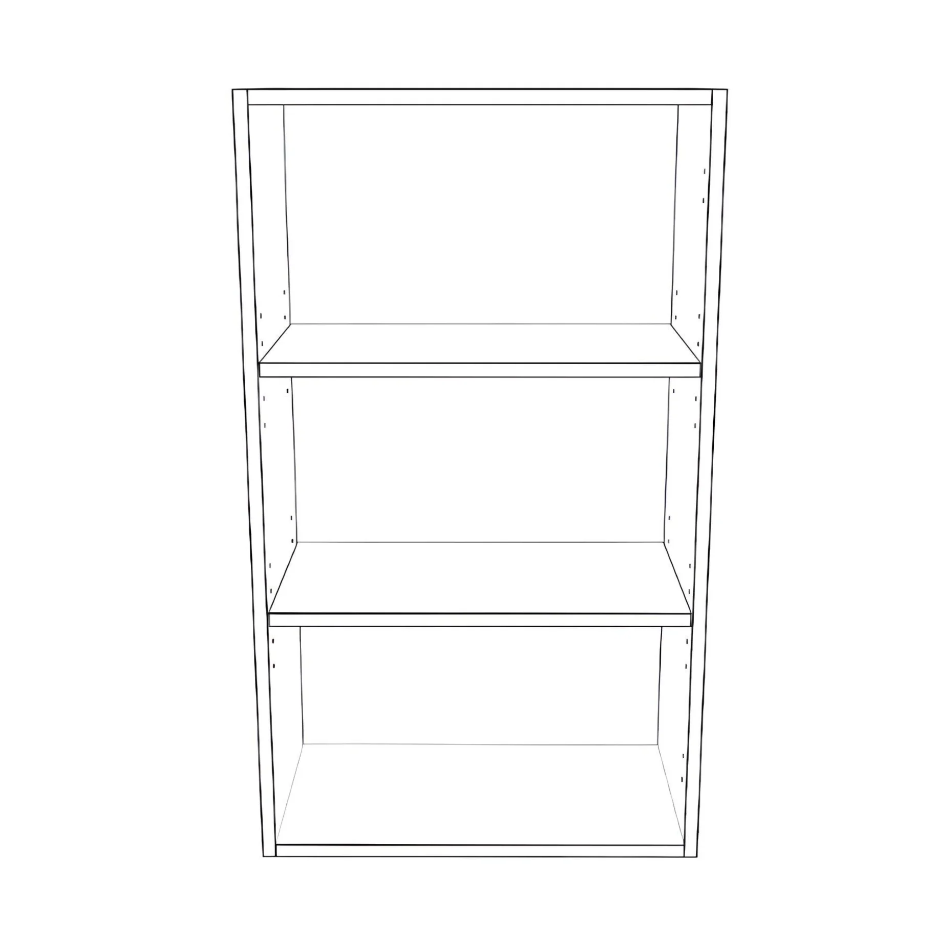 21" Wide x 36" High Wall Cabinet - Painted Doors - Image 2