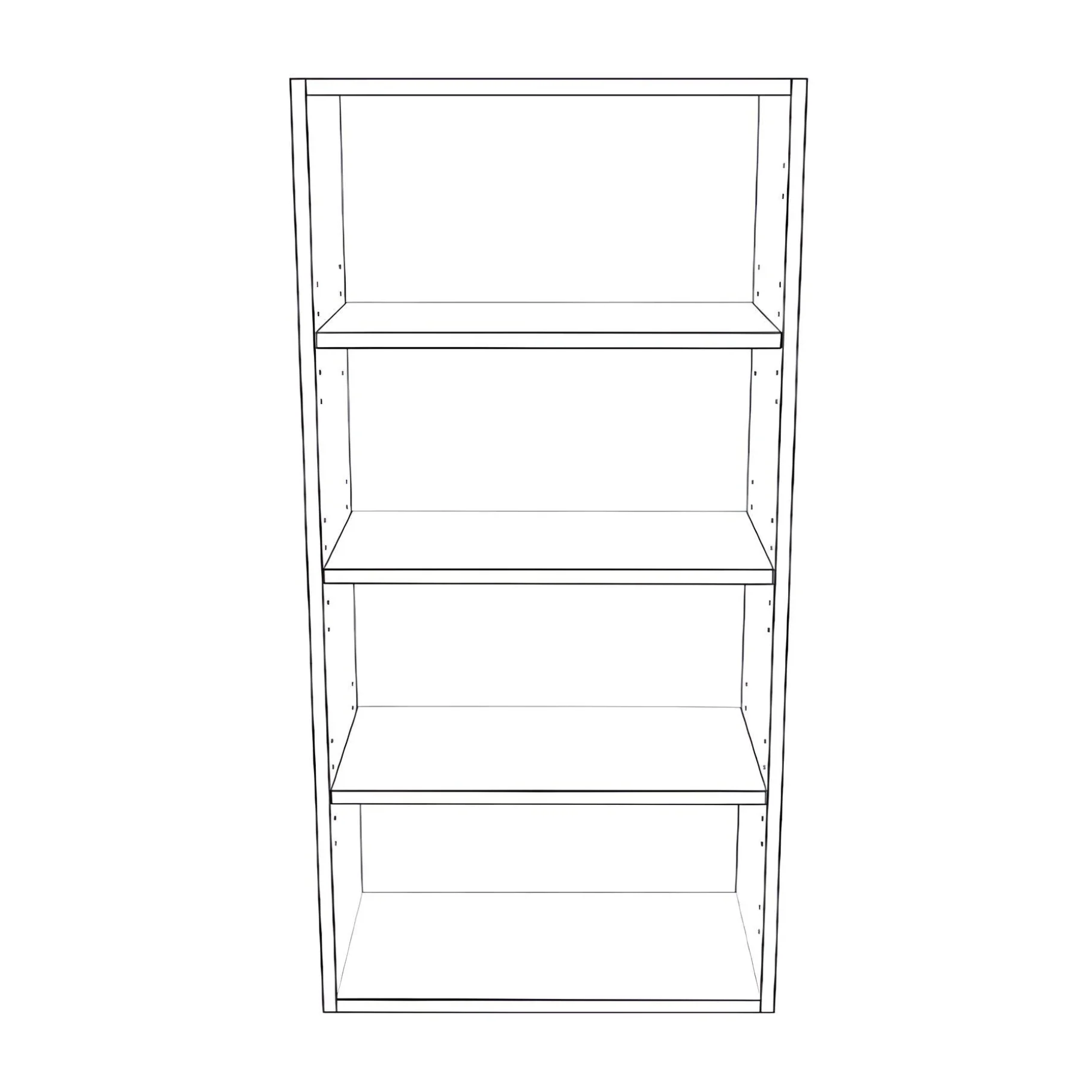 21" Wide x 42" High Wall Cabinet - Painted Doors - Image 2