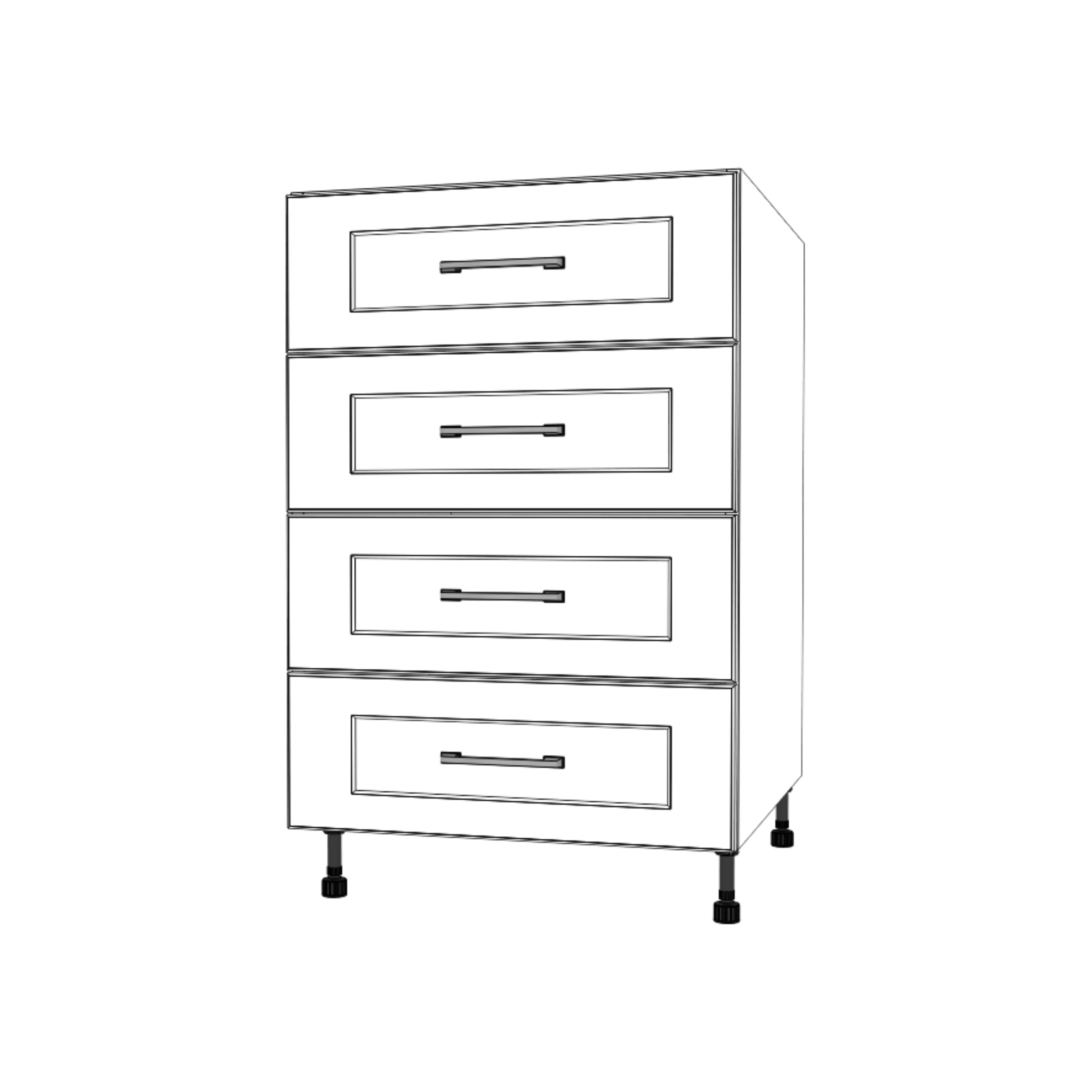 22" Wide Drawer Cabinet - Thermofoil Doors - Image 3
