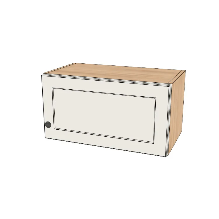 23" Wide x 12" High Wall Cabinet - (Hardrock Maple Boxes - Thermofoil Doors)