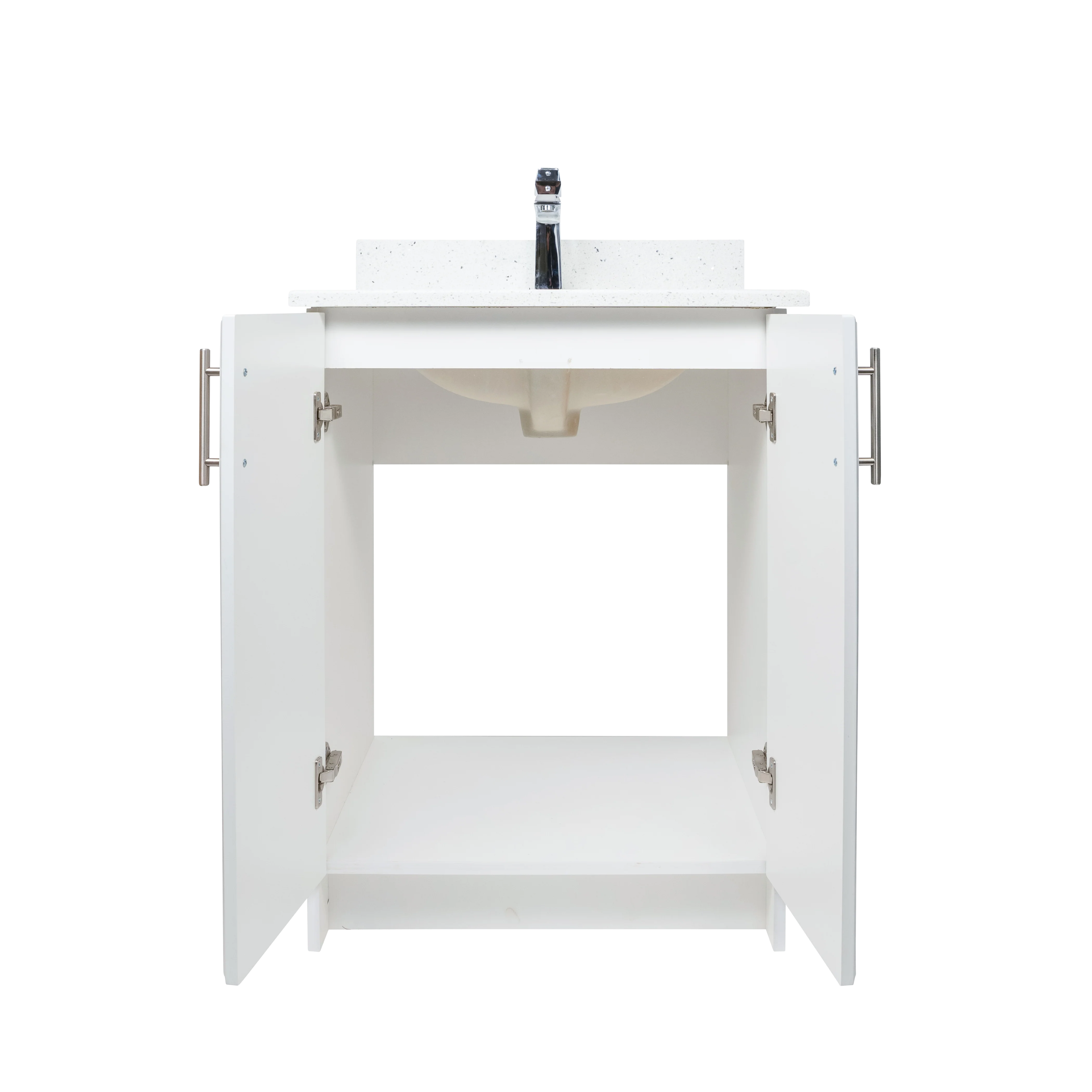 24" MDF - 2 Door - White - Raised Panel Doors - Image 3
