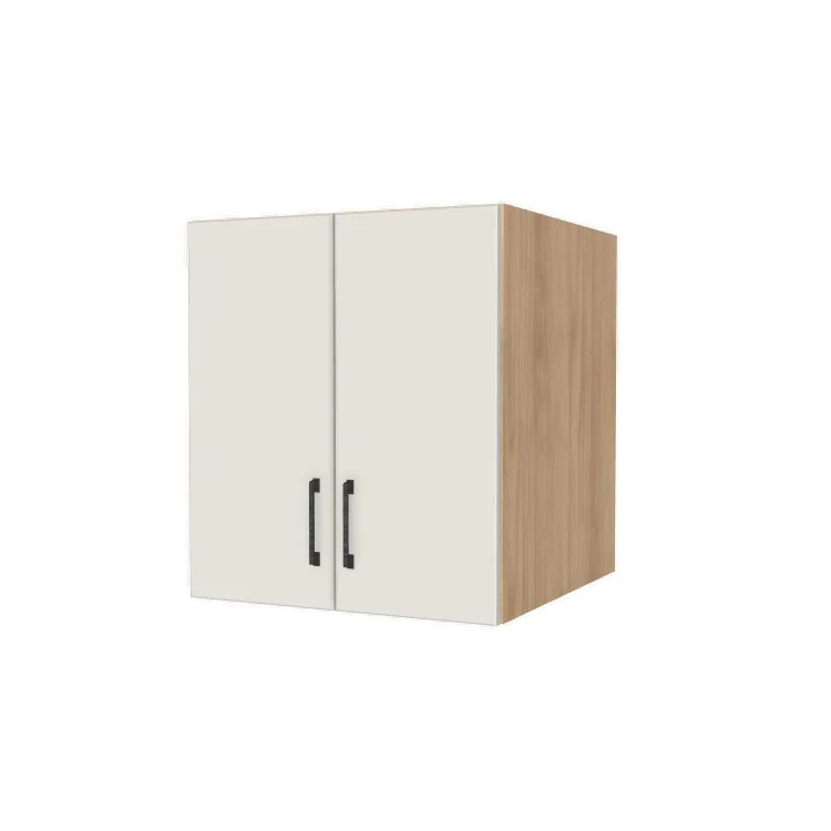24" Wide x 27" High x 24" Deep Fridge/Stove Cabinet - (Hardrock Maple Melamine Boxes - Flat Panel Doors)