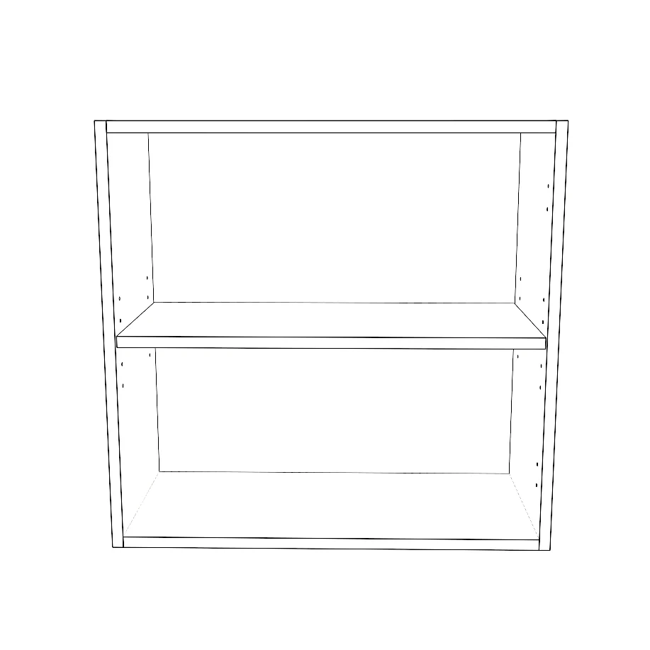 25" Wide x 24" High Wall Cabinet - Thermofoil Doors - Image 2