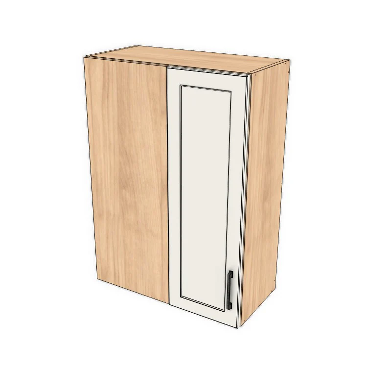 26" Wide 36" High Blind Corner Wall Cabinet - Door on Right/Left Side - (Ply Wood Boxes - Thermofoil Doors)