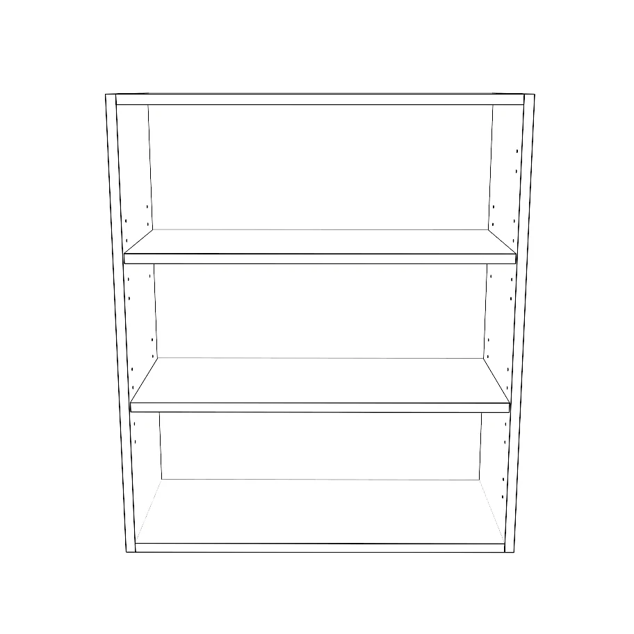 26" Wide x 30" High Wall Cabinet - Thermofoil Doors - Image 2