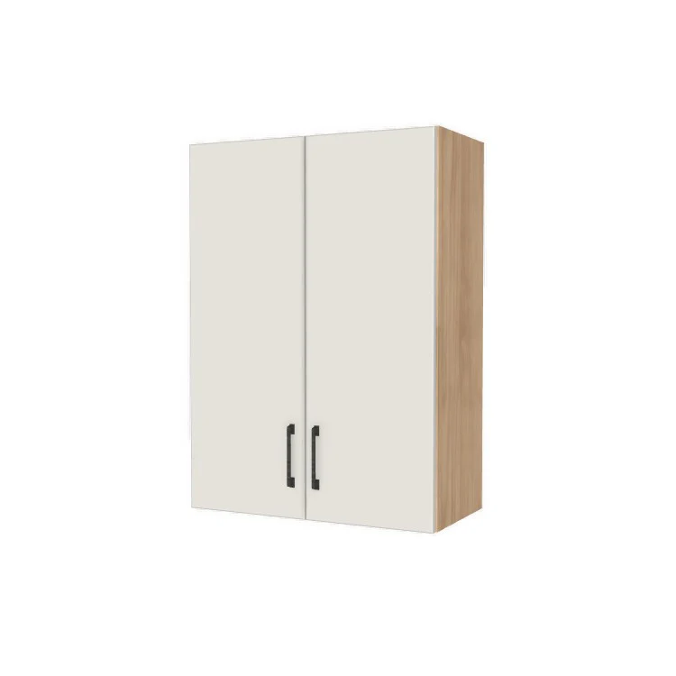 26" Wide x 36" High Wall Cabinet - (Hardrock Maple Melamine Boxes - Flat Panel Doors)