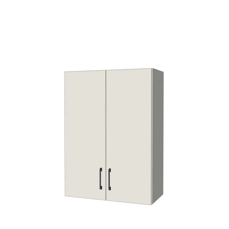 26" Wide x 36" High Wall Cabinet - (White Melamine Boxes - Flat Panel Doors)