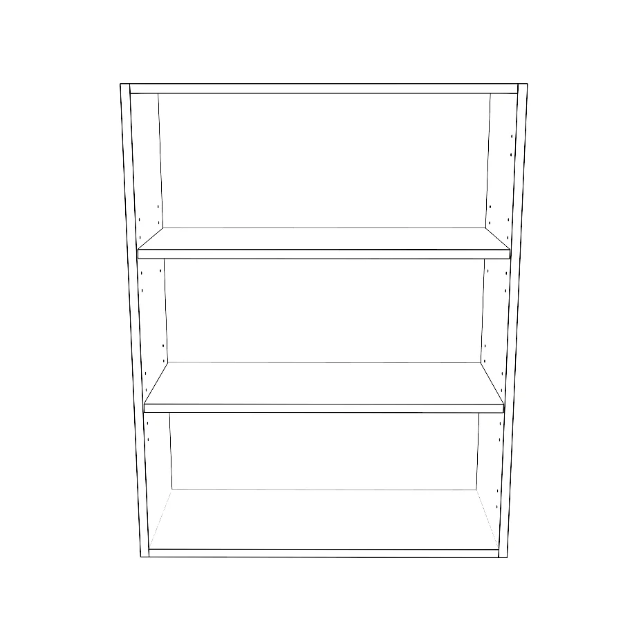 27" Wide x 34" High Wall Cabinet - Painted Doors - Image 2