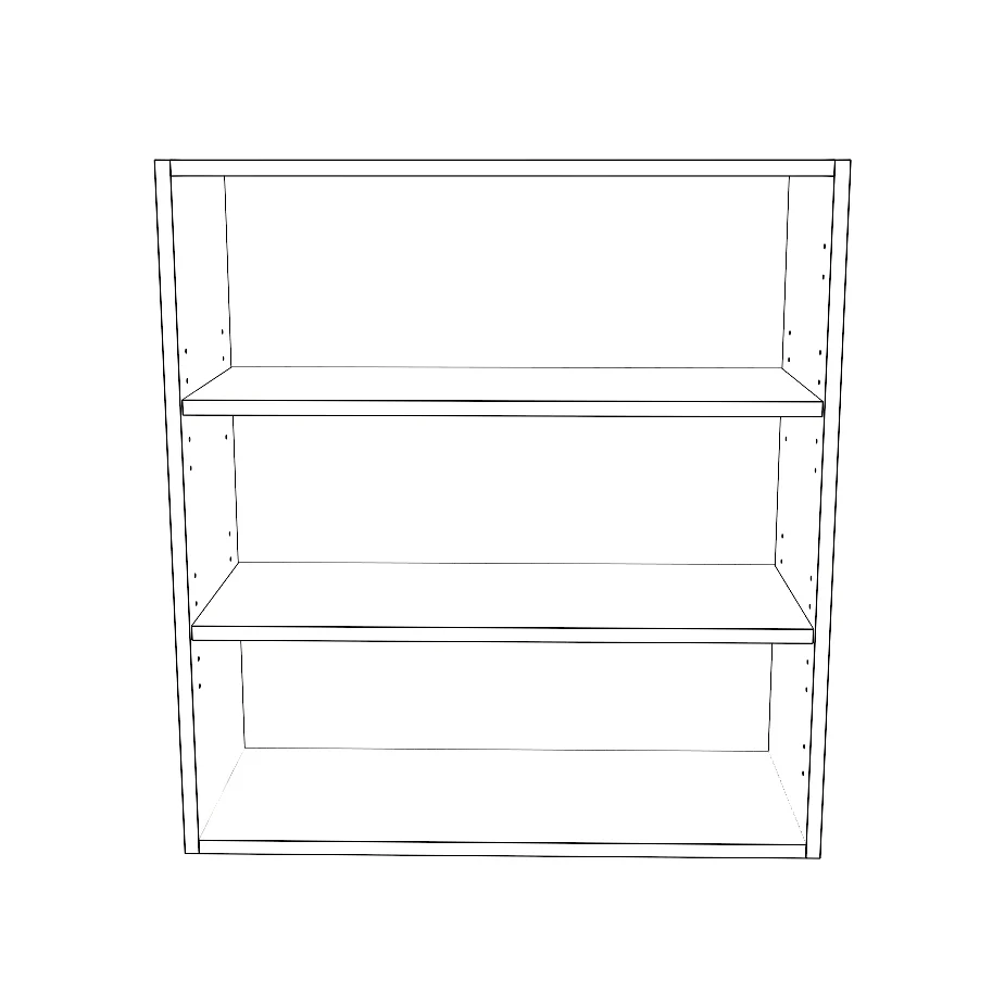 28" Wide x 30" High Wall Cabinet - Thermofoil Doors - Image 2