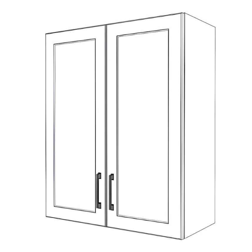 28" Wide x 34" High Wall Cabinet - Thermofoil Doors