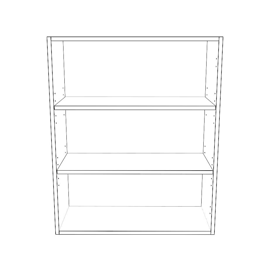 28" Wide x 34" High Wall Cabinet - Painted Doors - Image 2