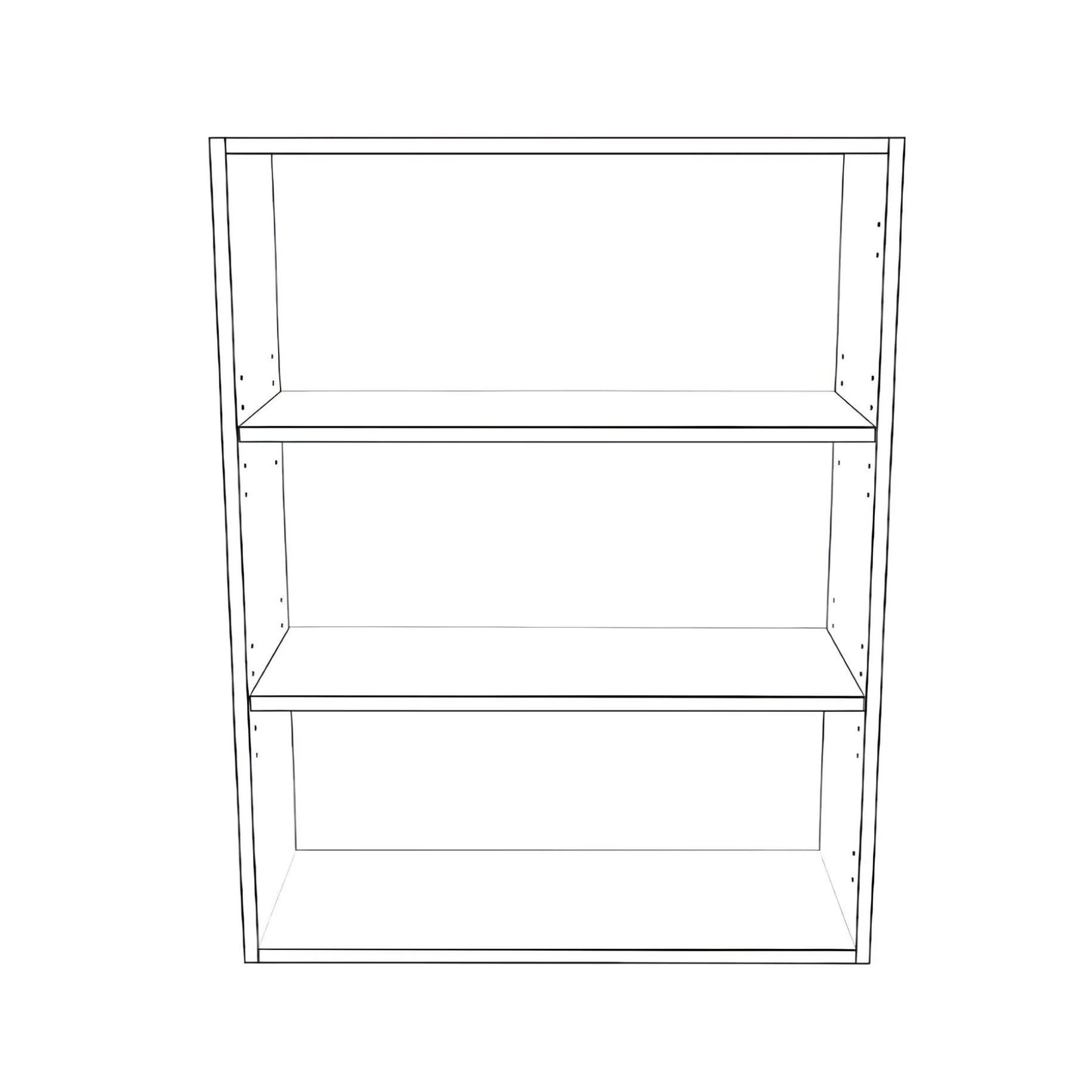28" Wide x 36" High Wall Cabinet - Thermofoil Doors - Image 2