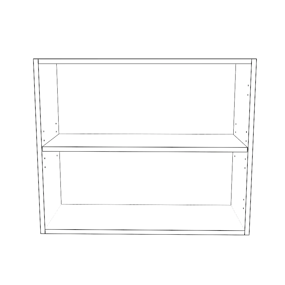 29" Wide x 24" High Wall Cabinet - Painted Doors - Image 2